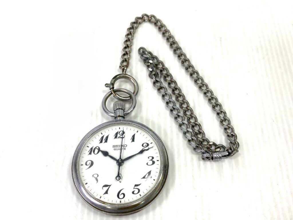 SEIKO 7550-0010 セイコー 鉄道時計 クオーツ 懐中時計