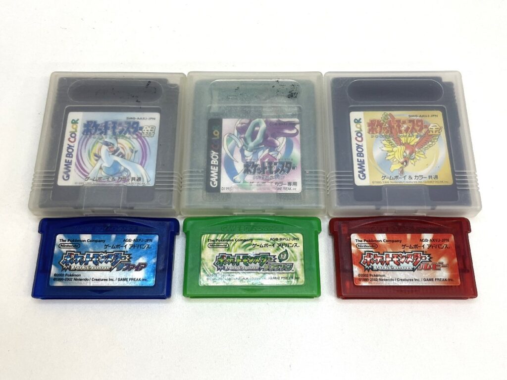 Nintendo ポケットモンスター 金 銀 クリスタルバージョン ルビー サファイア リーフグリーン まとめ ゲームボーイソフト