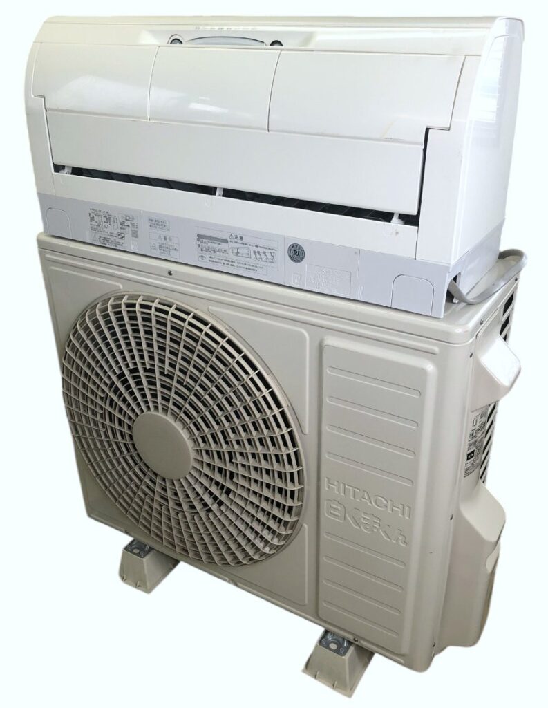 HITACHI 白くまくん ルームエアコン 室内機 RAS-X63J2(W) 2020年製 室外機 RAC-X63J2 日立