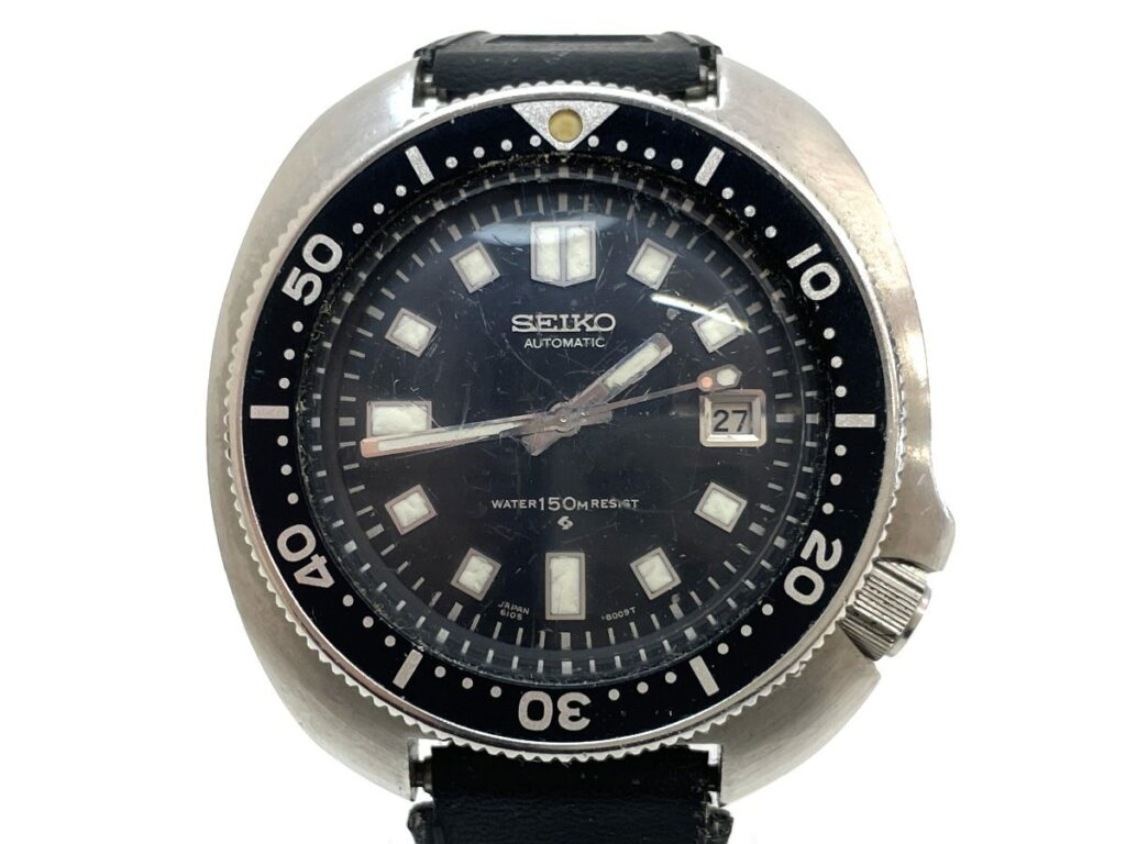 SEIKO 6105-8110 650757 セイコー セカンドダイバー 自動巻き 黒文字盤 腕時計