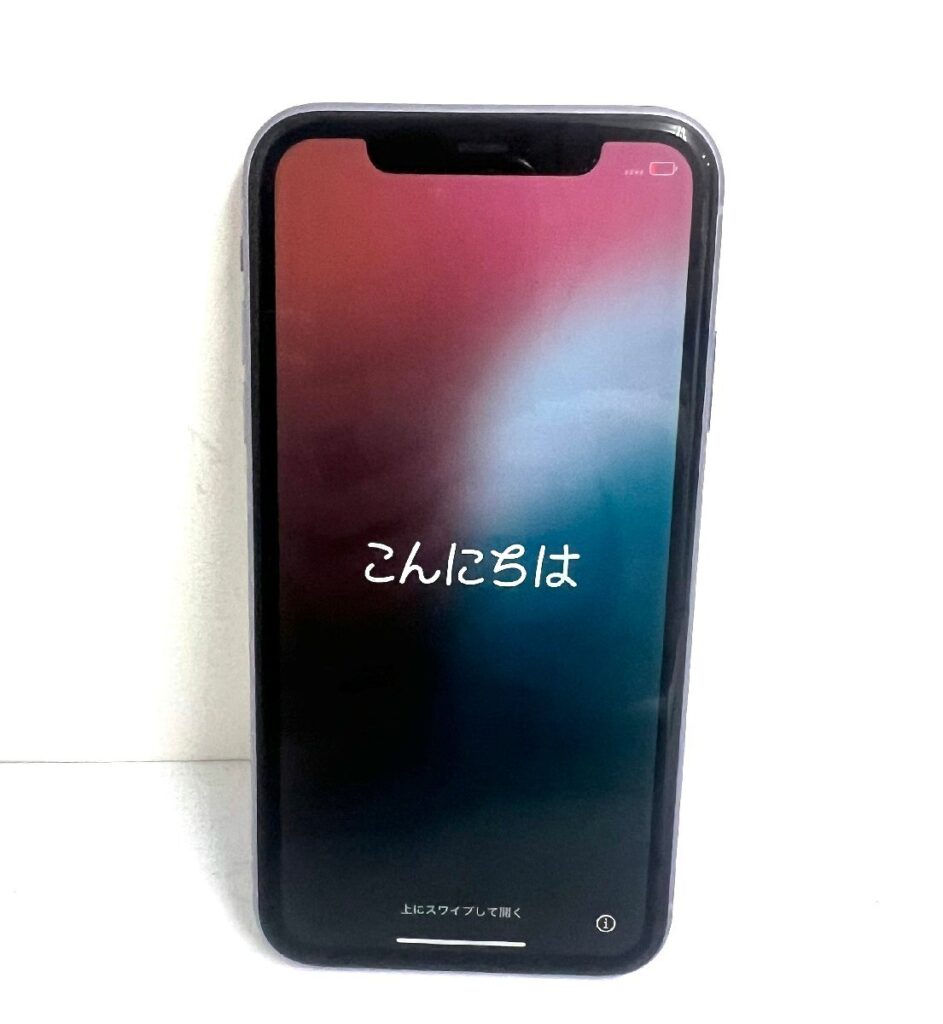 Apple アップル iPhone11 アイフォン 128GB MWM52J/A A2221 パープル IMEI○