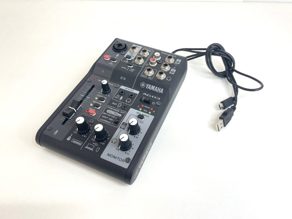 YAMAHA AG03MK2 LIVE STREAMING MIXER ヤマハ ライブストリーミングミキサー オーディオインターフェイス ミキサー