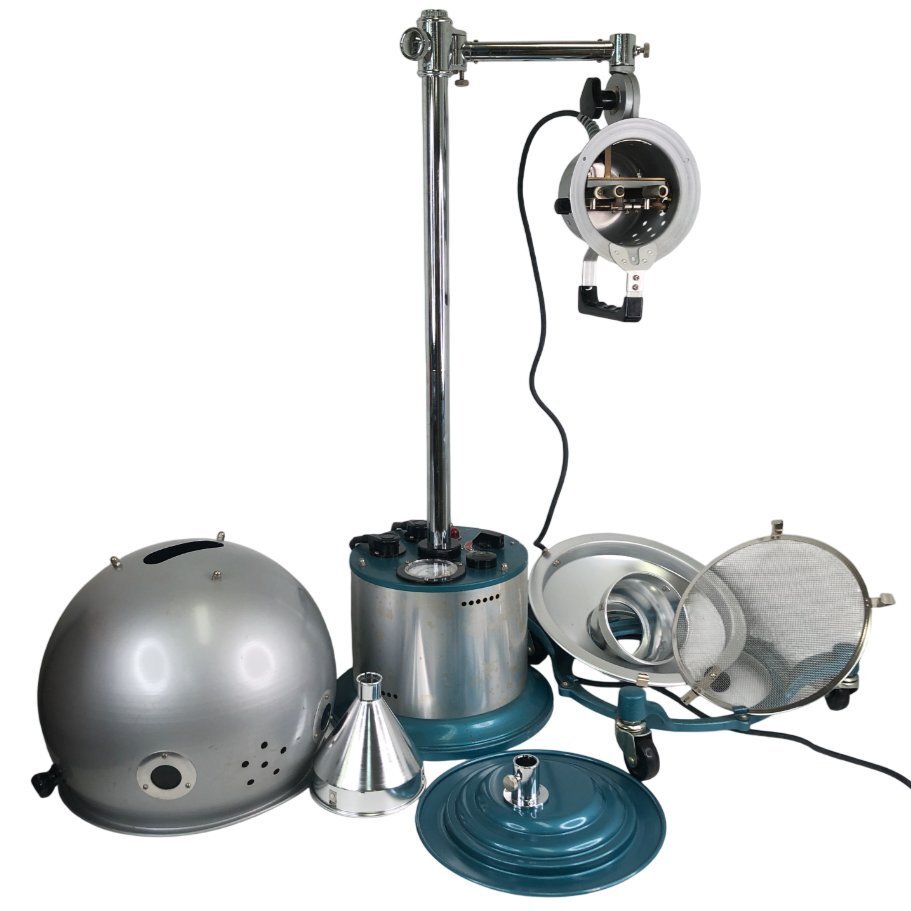 コウケントー 1号器 家庭用 光線治療器 管理医療機器 キャスタースタンド 治療器用カーボン 69本 黒田製作所 説明書付き