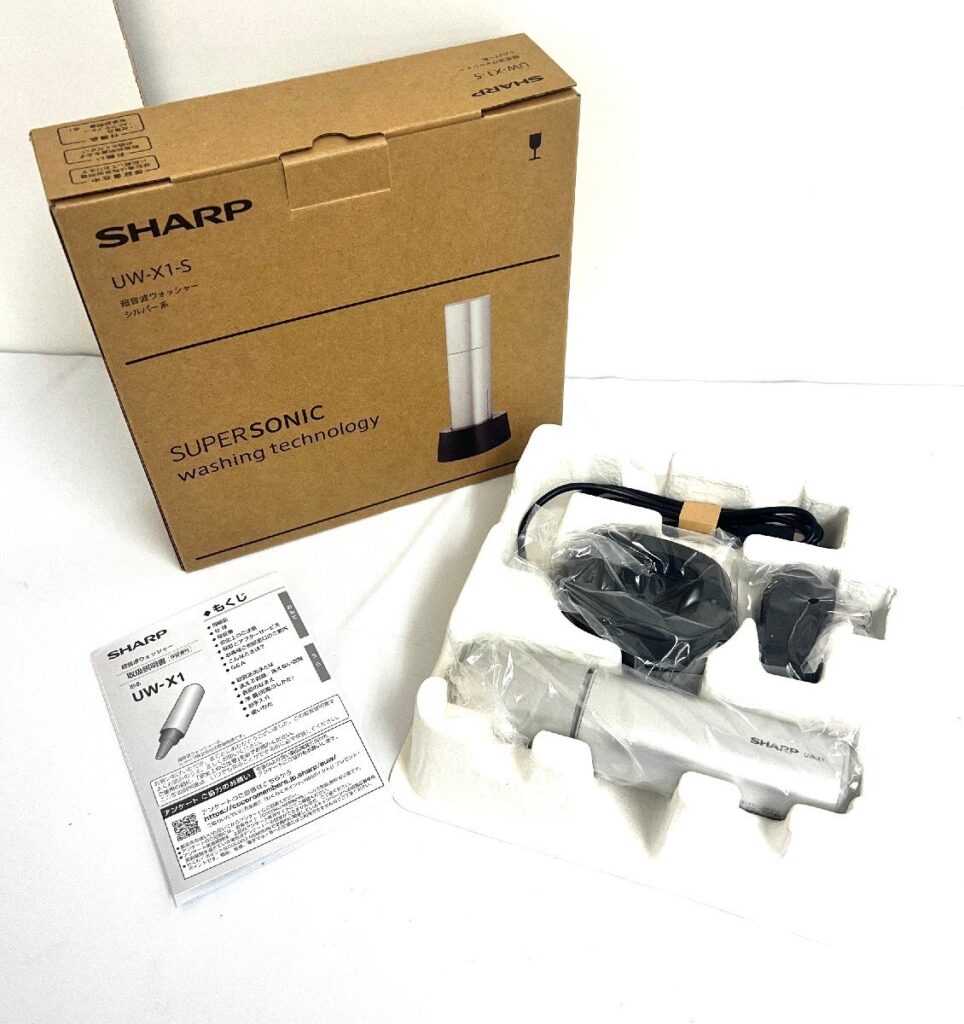 SHARP シャープ 超音波ウォッシャー シルバー系 SUPERSONIC washing