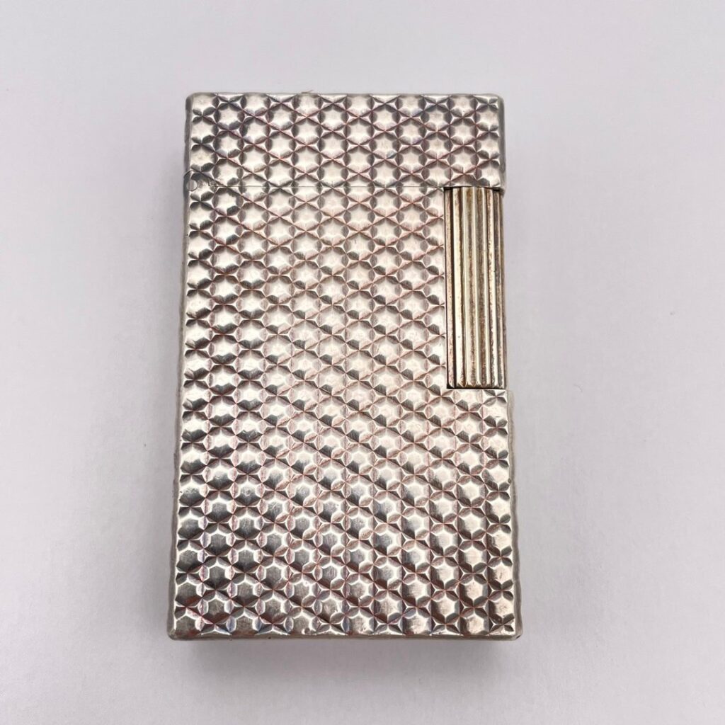 S.T.Dupont エス・テー・デュポン ガスライター ダイヤモンドベッドカット シルバーカラー 喫煙具