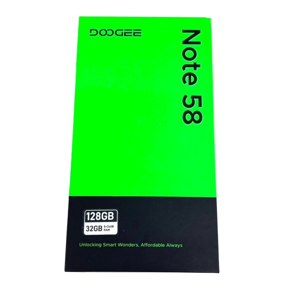Android16 DOOGEE ドゥージー Note 58 SIMフリー スマホ 初期化済み 説明書 充電コード 充電アダプター付き