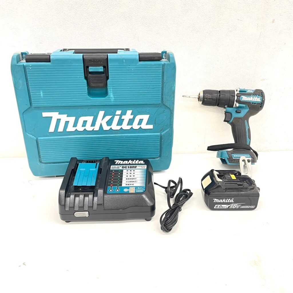 MAKITA マキタ充電式震動ドライバドリル HP487DRGX 動作確認済み 充電器 バッテリー1個付き 動画リンクあり
