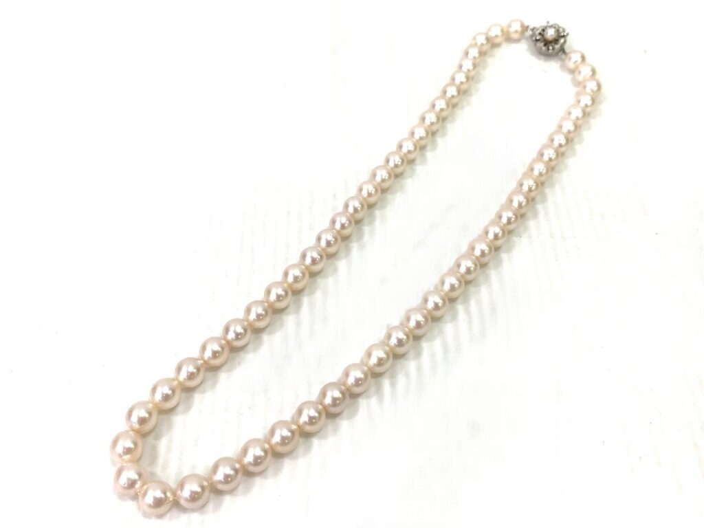 真珠 パール ネックレス 詳細不明 約31.80g シルバー アクセサリー