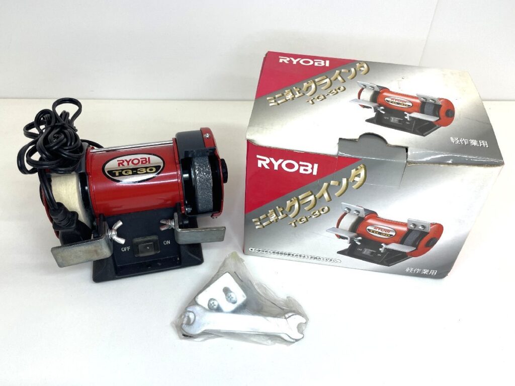 RYOBI ミニ卓上グラインダ TG-30 2007年製 リョービ 研磨機