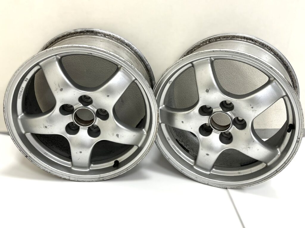MAZDA RX-7 FD3S 17×8 1/2 JJ・50 マツダ 17インチ リア 純正ホイール 2点まとめ カー用品 アルミホイール