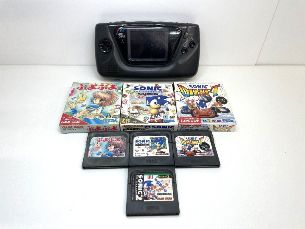SEGA GAMEGEAR HGG-3210 セガ ゲームギア 本体 ソフト４本 まとめ ゲーム