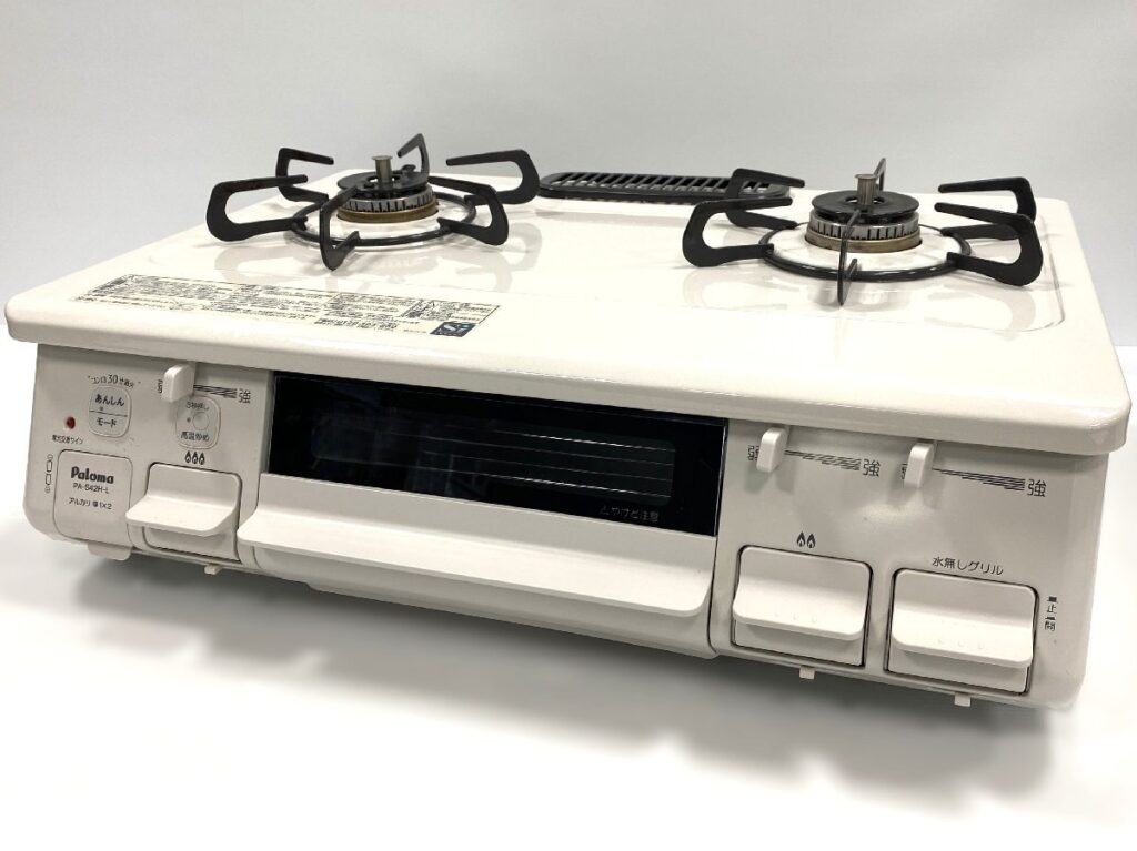 Paloma PA-S42H-1L パロマ 2020年製 都市ガス用 二口コンロ ガステーブル ガスコンロ