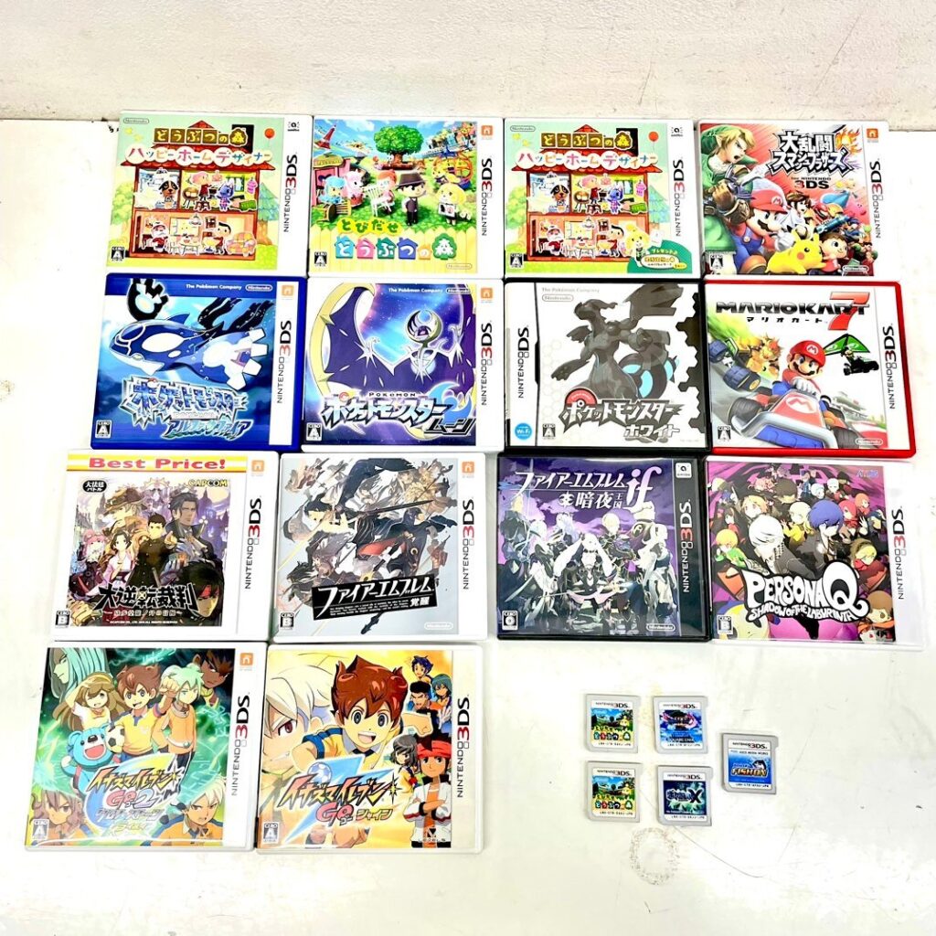 Nintendo 3DS DS ソフト 19本 まとめ ポケモン イナズマイレブン どうぶつの森 他 任天堂 ニンテンドー