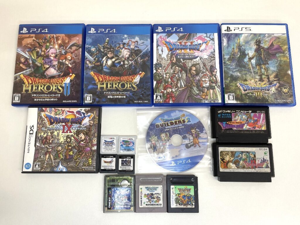 SQUARE ENIX DRAGONQUEST スクエア エニックス ドラゴンクエスト ドラクエ ソフト 15本 まとめ