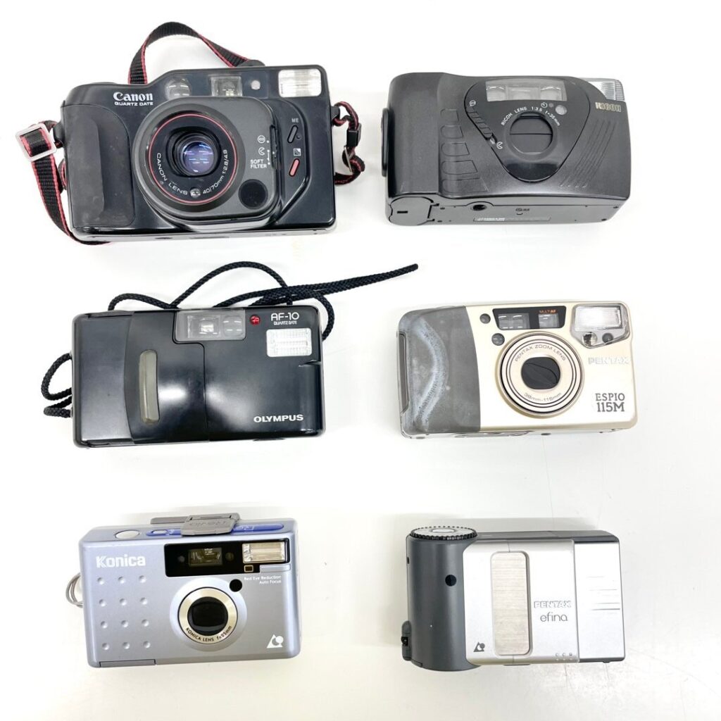 Canon Konica OLYMPUS 他 カメラ 6点 まとめ フィルムカメラ コンパクトカメラ