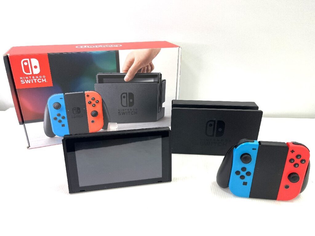 Nintendo Switch HAC-001 任天堂 ニンテンドー スイッチ 本体 Joy-Con ドッグ 9点セット 箱付き ゲーム機