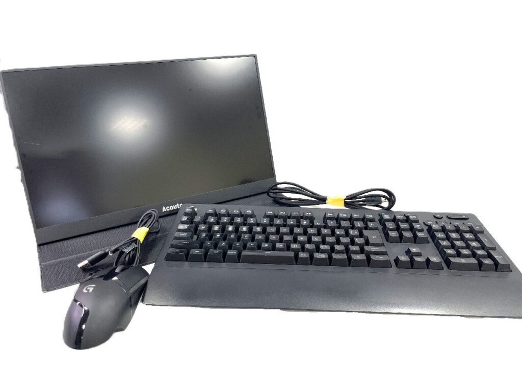 ACOUTO モバイルモニター 液晶 アコウト Logicool ロジクール ゲーミング モニター キーボード マウス 3点セット