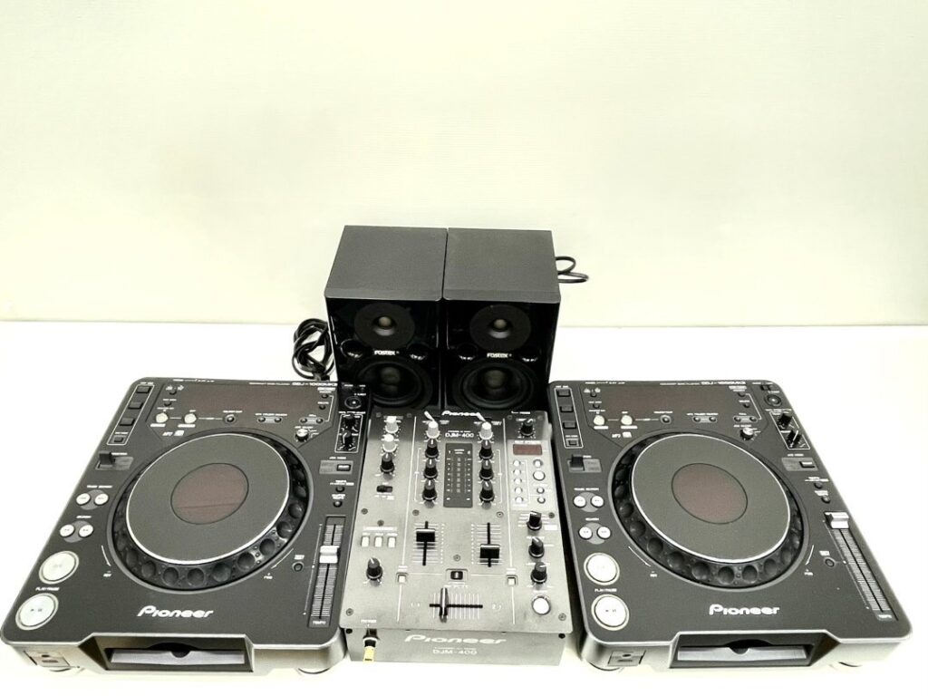 Pioneer CDJ-1000MK3 DJM-400 PM0.4 DJミキサーセット DJ用CD