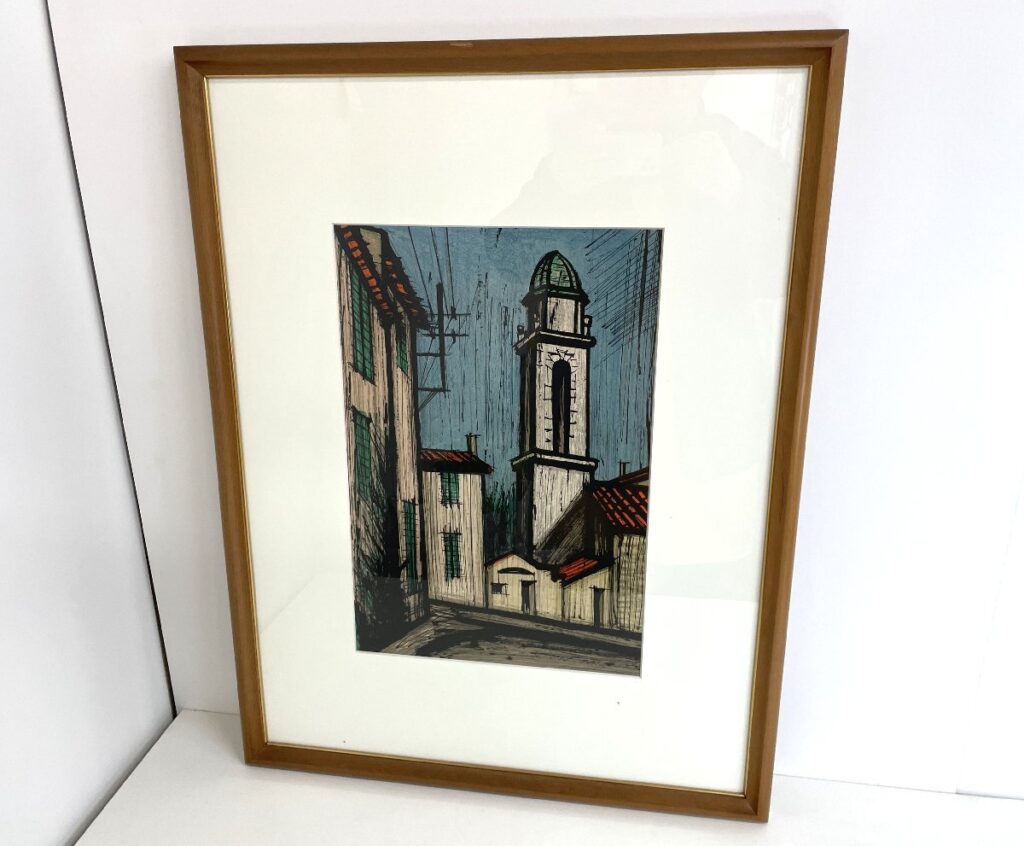 ベルナール・ビュッフェ 慈悲の教会の鐘楼 サトロンペ 真作 絵画