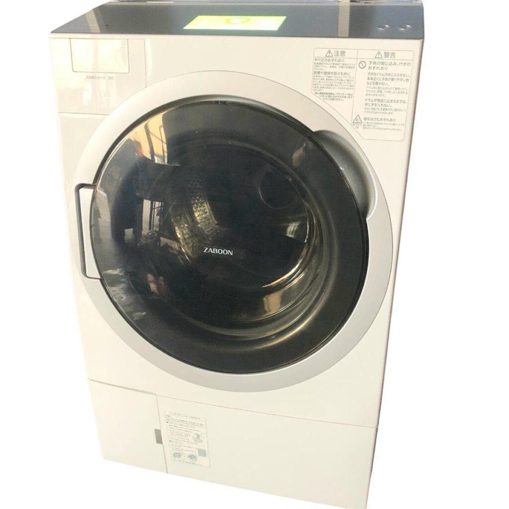 TOSHIBA ZABOON 電気洗濯乾燥機 TW-127X9BKL ホワイト 2021年製 東芝 ドラム式洗濯機 乾燥機