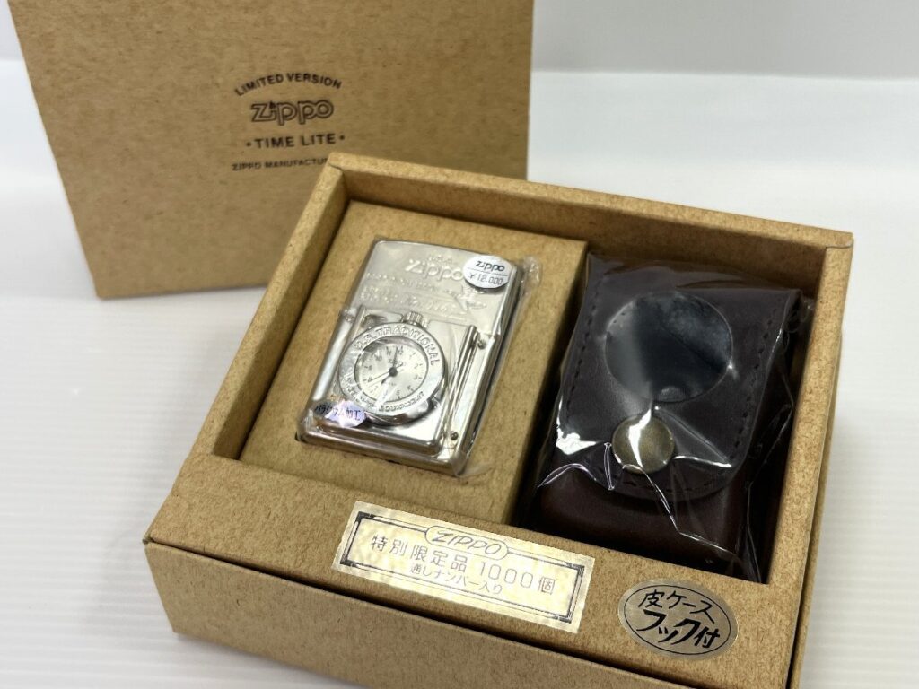Zippo TIME LIGHT No.0465 ジッポ タイムライト 特別限定品 1000個 通しナンバー入り 時計機能付き ライター