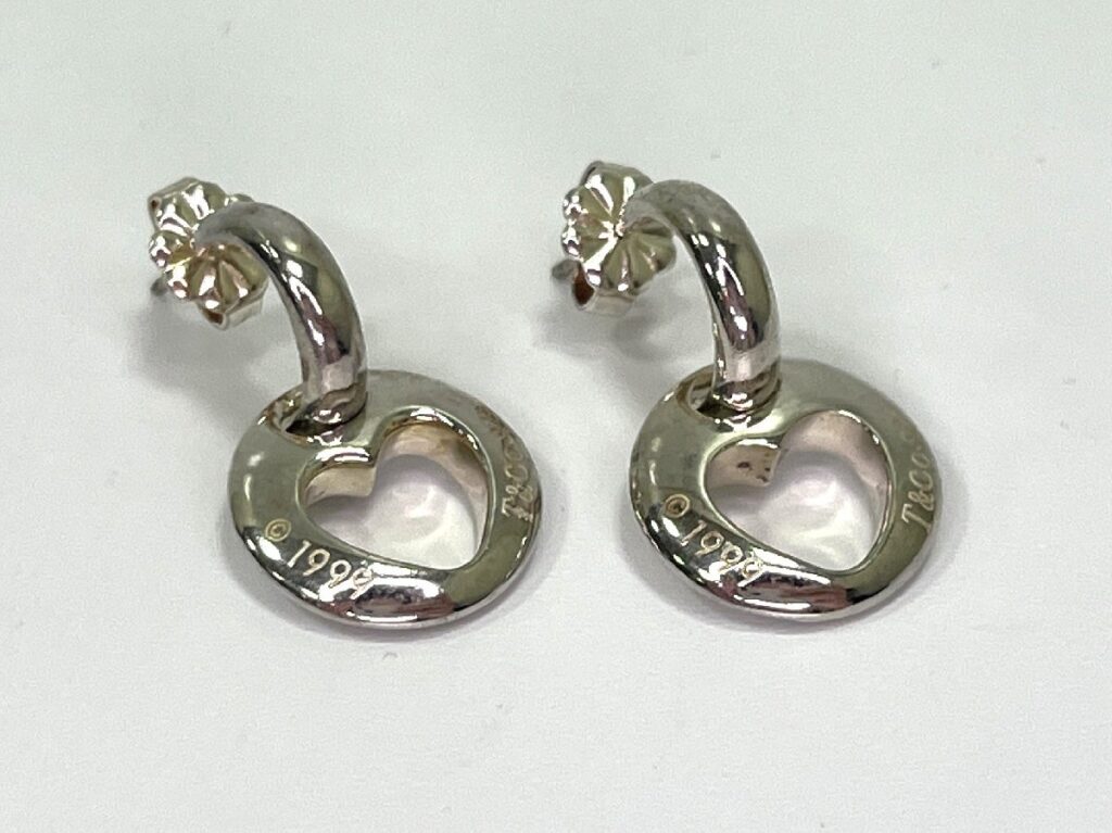 TIFFANY&Co. ティファニー エルサ・ペレッティ オープン ハート ドロップ ピアス シルバー 925 レディース アクセサリー