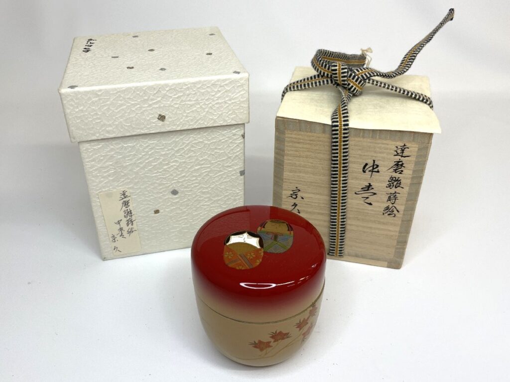 達磨雛蒔絵 中棗 宗久 ダルマヒナ なつめ 茶器茶道具