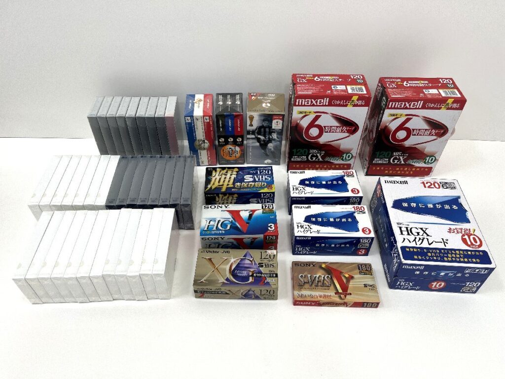 maxell・SONY・Victor VHS ビデオテープ 91本 まとめ